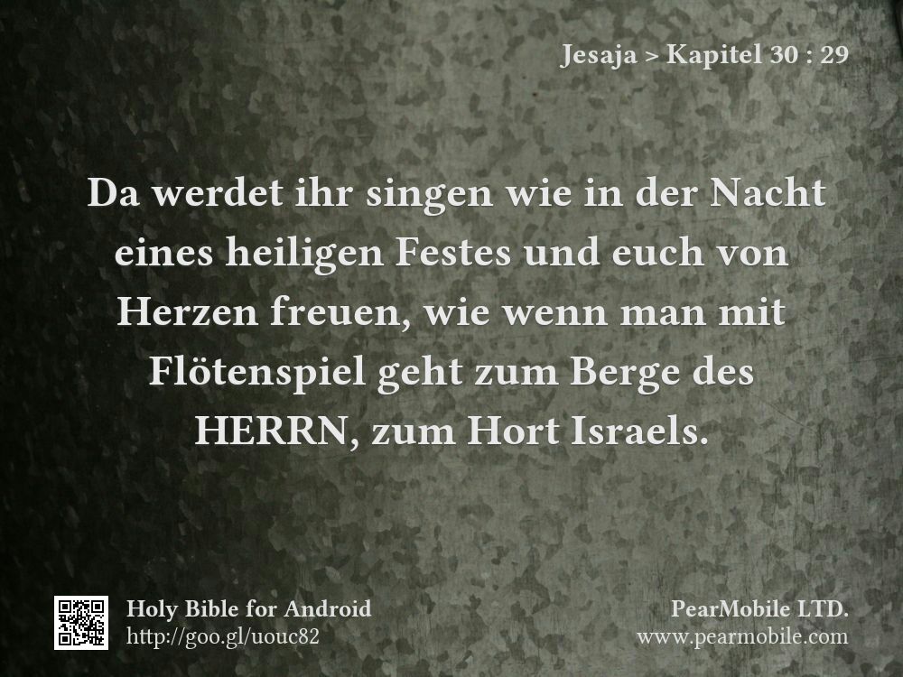 Jesaja, Kapitel 30:29